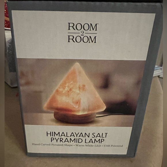 Himalayan Salt Pyramid Lamp - Picture 2 of 2